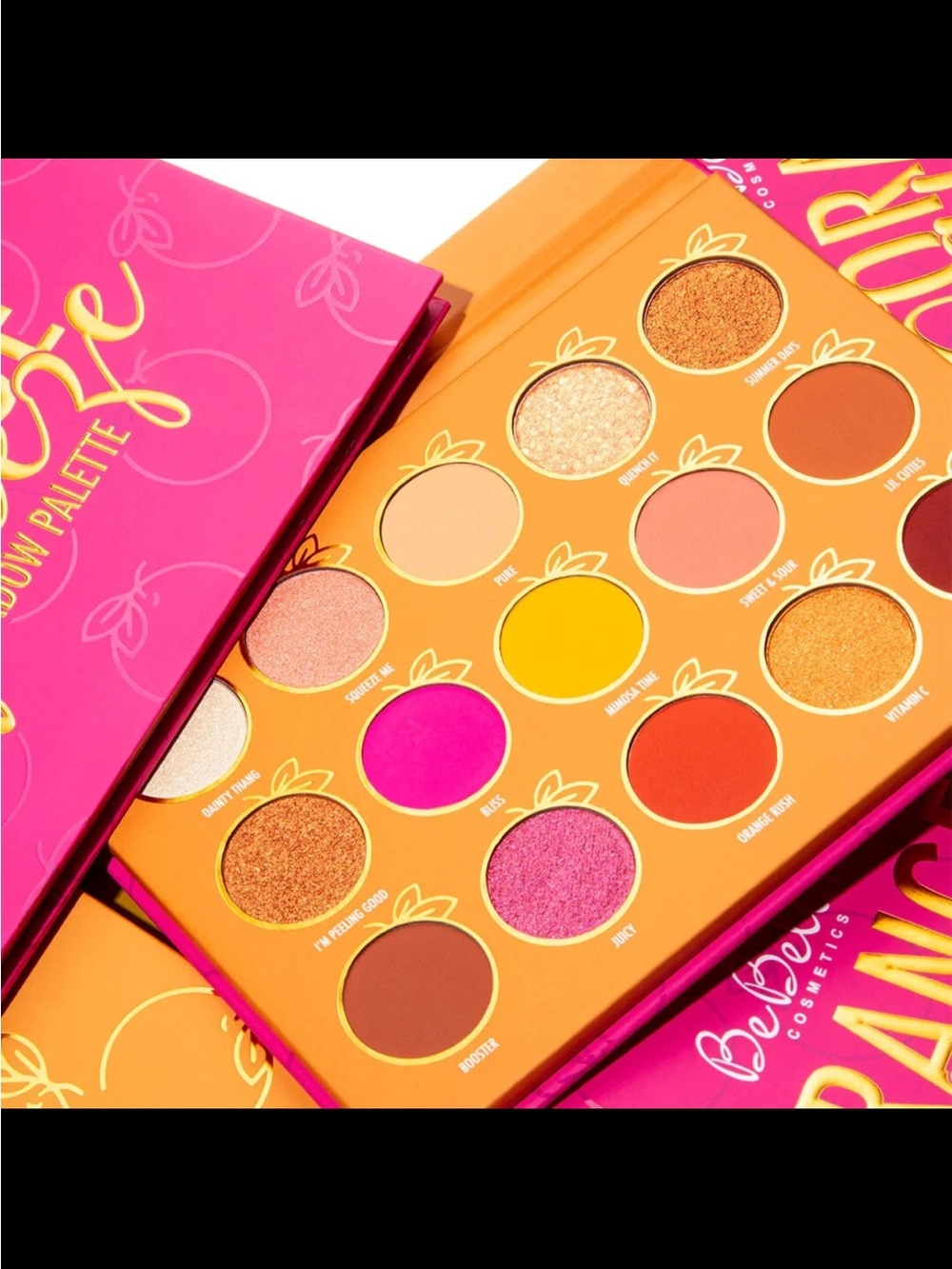 BeBella My Orange Squeeze Shadow Palette - Pink & Orange BNIB
